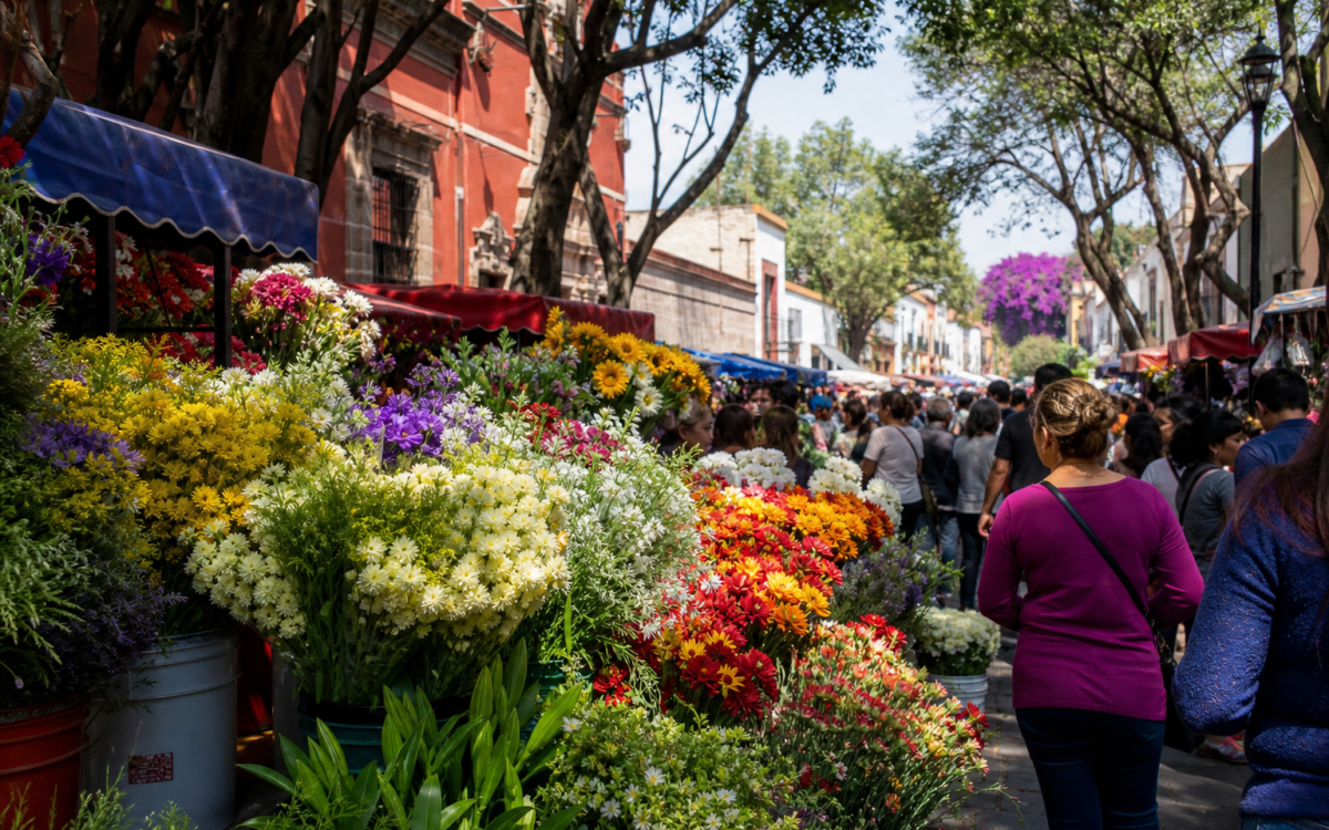 San Ángel: una feria de flores que cuenta la historia de la ciudad, imagen editorial de la Ciudad de México