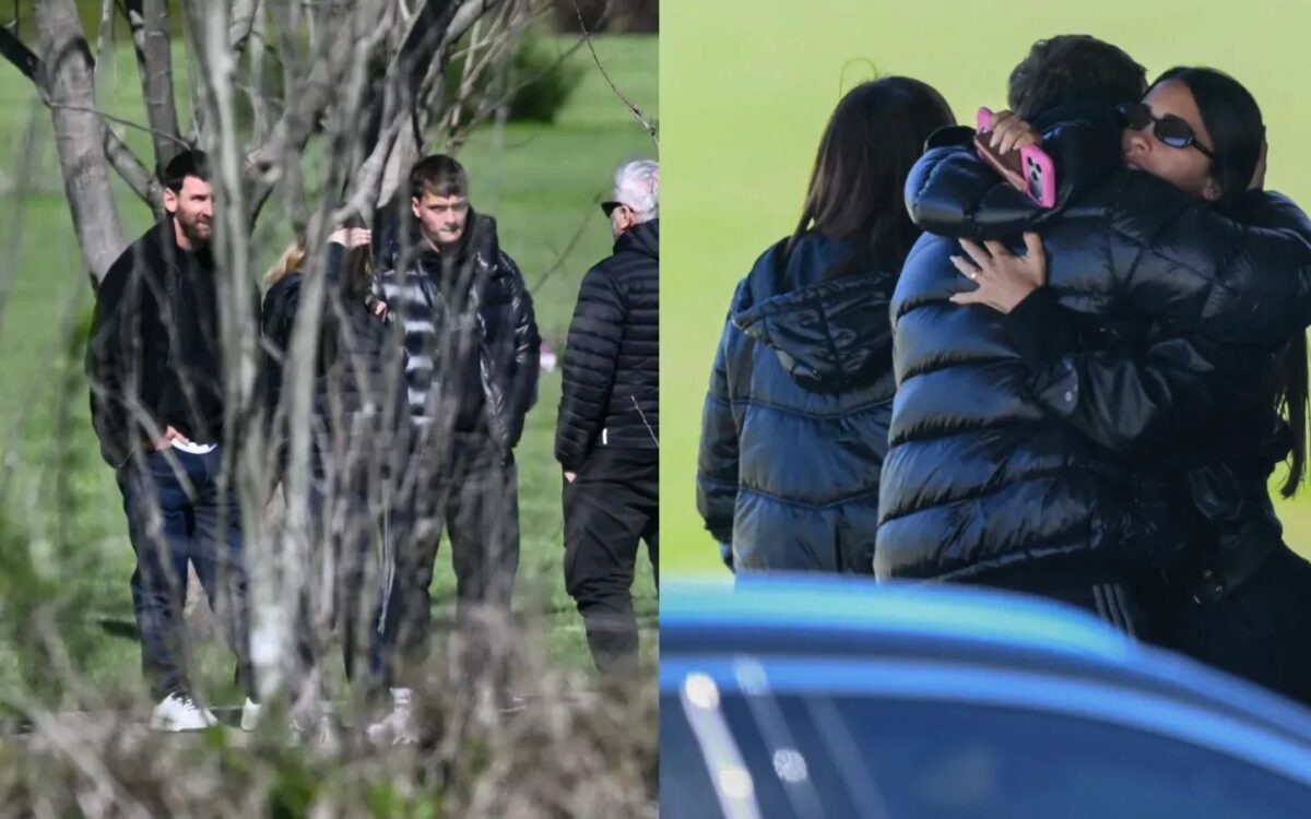 Entre flores y mensajes, Rosario arropa a Messi tras la muerte de su padre